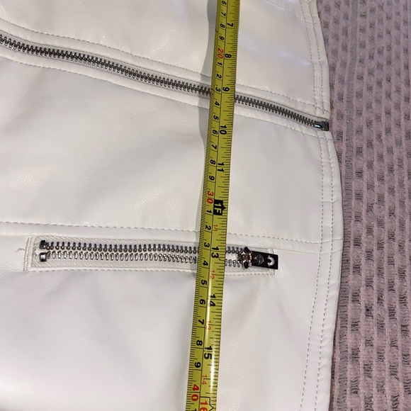 True Religion Women's Red and White Racing Leather Jacket - Picture 9 of 10